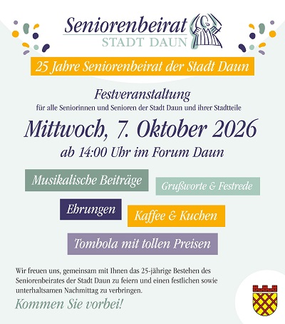 Flyer 25 Jahre Seniorenbeirat